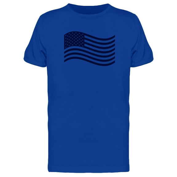 Cool Us Flag Waving Doodle T-Shirt Men -Image by Shutterstock, Male 3X-Large