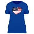 thumbnail image 1 of Cool Usa Heart Flag Doodle T-Shirt Women -Image by Shutterstock, Female Large, 1 of 2