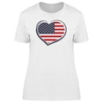thumbnail image 1 of Cool Usa Heart Flag Doodle T-Shirt Women -Image by Shutterstock, Female x-Large, 1 of 2