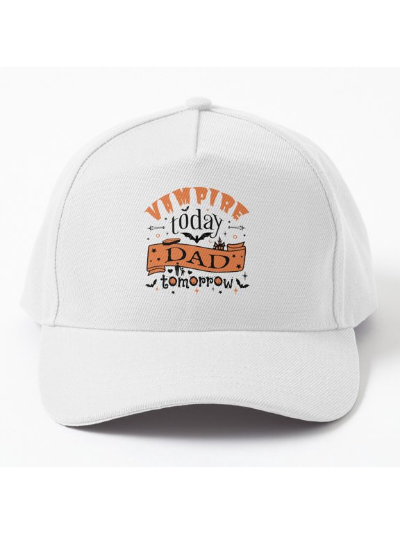 Cool Vampire Dad Tomorrow Baseball Cap, Halloween Father Character Graphic Design, Classic Hat