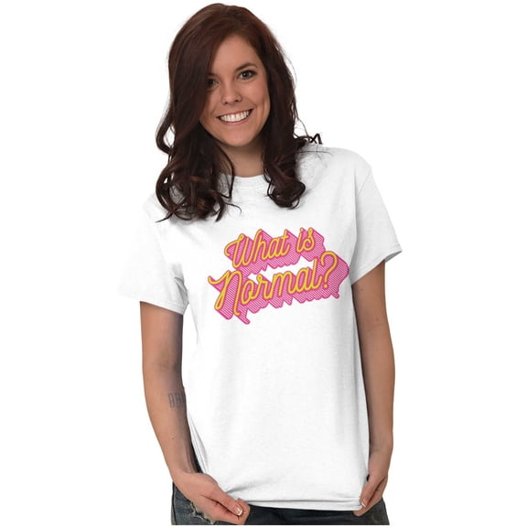 Cool Vaporwave What is Normal Saying Women's Plus Size Graphic Tee Brisco Brands 2X