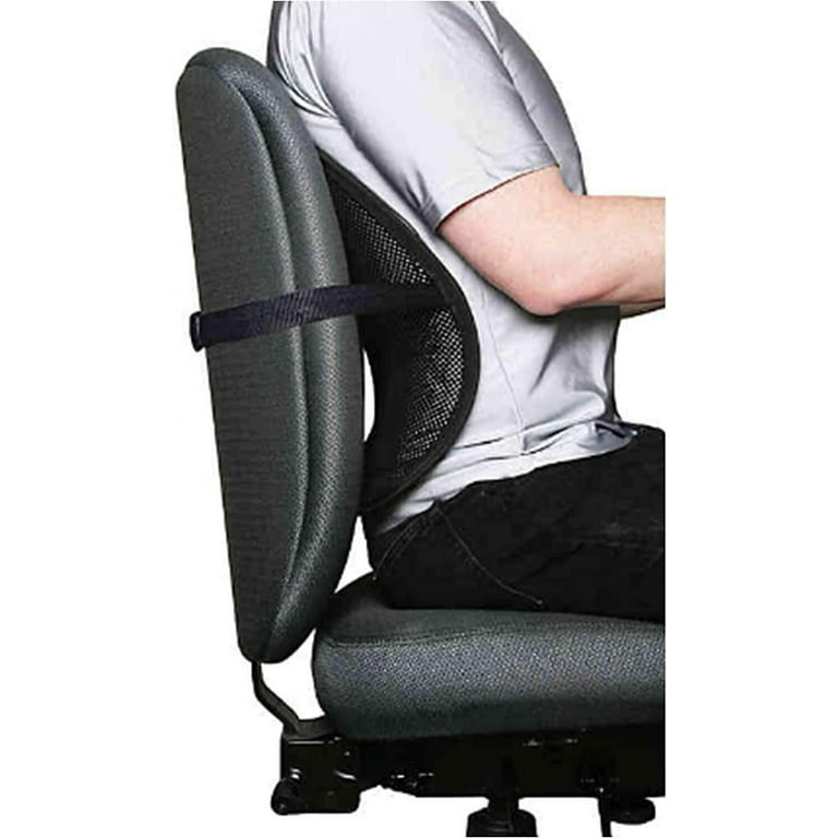 Cool Vent Cushion Mesh Back Lumbar Office Chair Seat Support 