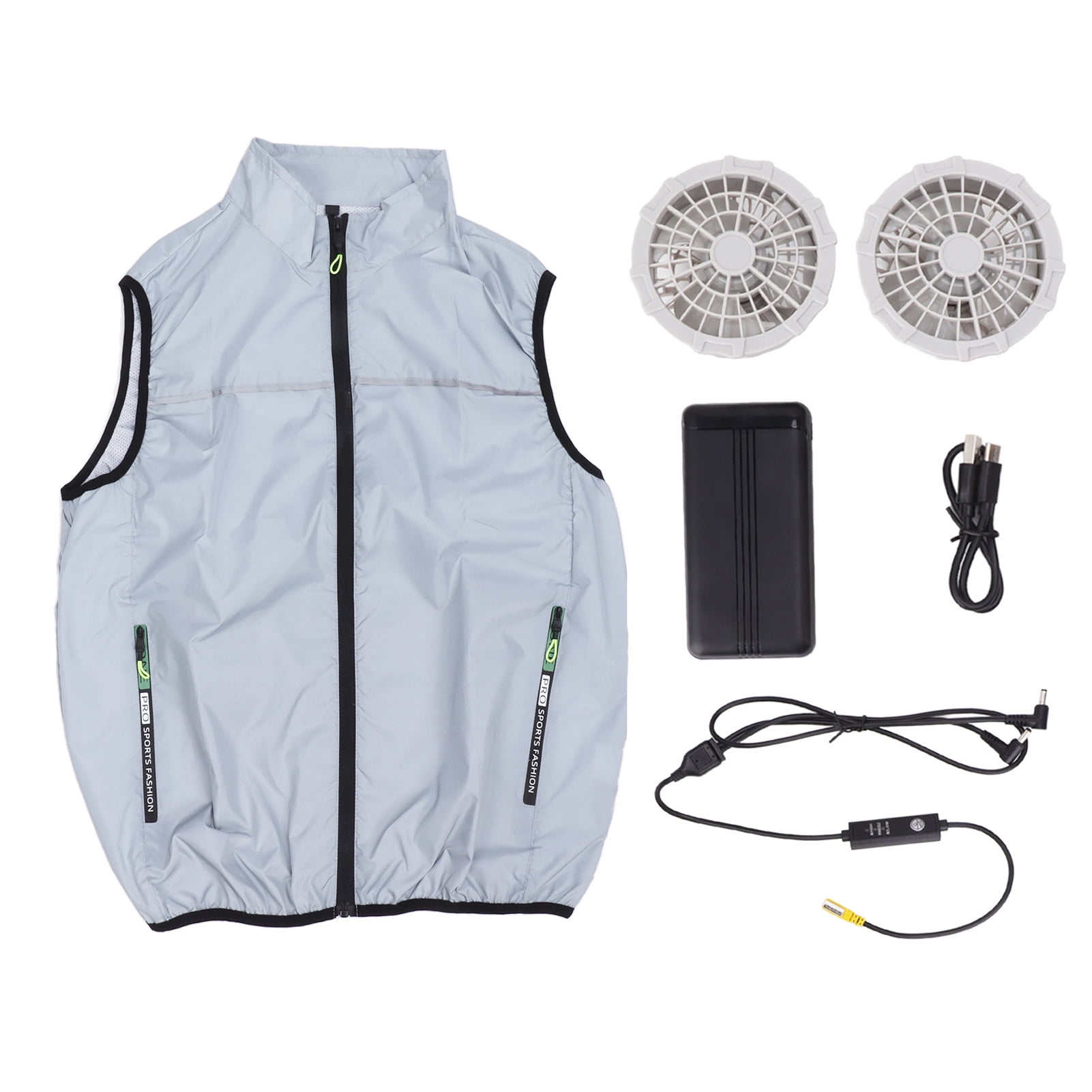 Cool Vest Wearable Cooling Fan Vest Summer Air Conditioned Clothes with ...