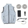 Cool Vest Wearable Cooling Fan Vest Summer Air Conditioned Clothes with