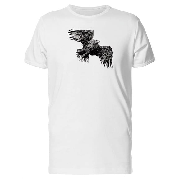 Cool Vintage Eagle Sketch Tee Men's -Image by Shutterstock