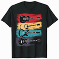 thumbnail image 1 of Cool Vintage Guitar Art For Men Women Guitarist Guitar T-Shirt, 1 of 5