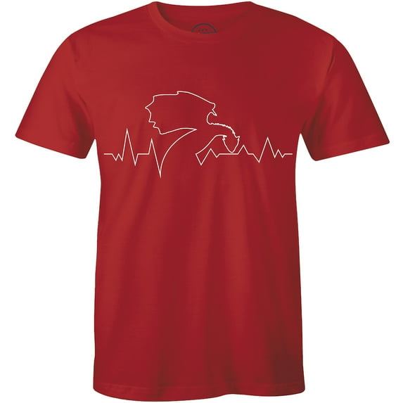 Cool Vintage Heart Beat Dragon Creative Design Gift Men's T-Shirt