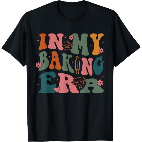 Cool Vintage In My Baking Era Funny Baking Kitchen Lovers T-Shirt