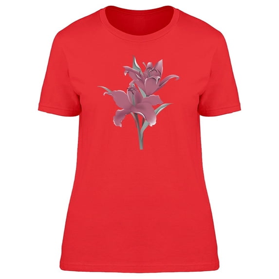 Cool Vintage Lily Flowers Tee Women's -Image by Shutterstock