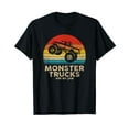 thumbnail image 1 of Cool Vintage Monster Truck Are My Jam Retro Sunset T-Shirt, 1 of 5