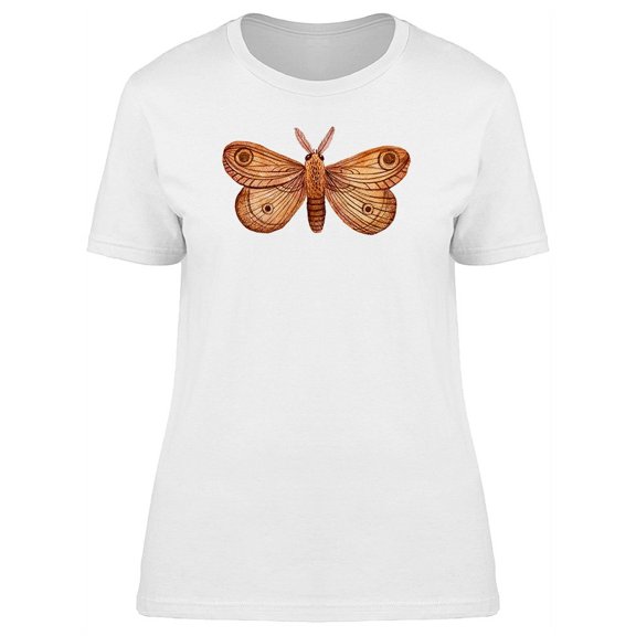 Cool Vintage Moth Butterfly T-Shirt Women -Image by Shutterstock, Female x-Large