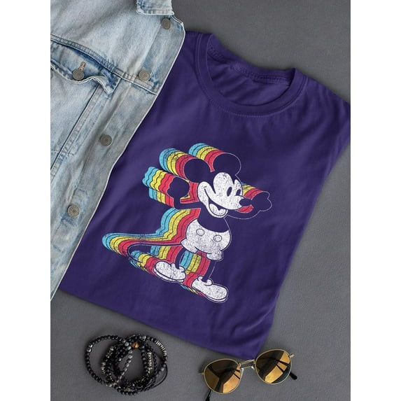 Cool Vintage Multicolor Mouse T-shirt Color Men's -SmartPrintsInk Designs