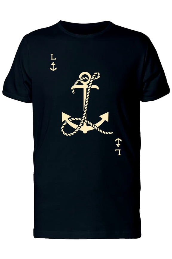 Cool, Vintage Nautical Anchor T-Shirt Men -Image by Shutterstock, Male x-Large