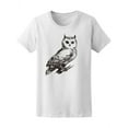 thumbnail image 1 of Cool Vintage Owl Sketch T-Shirt Women -Image by Shutterstock, Female Large, 1 of 4