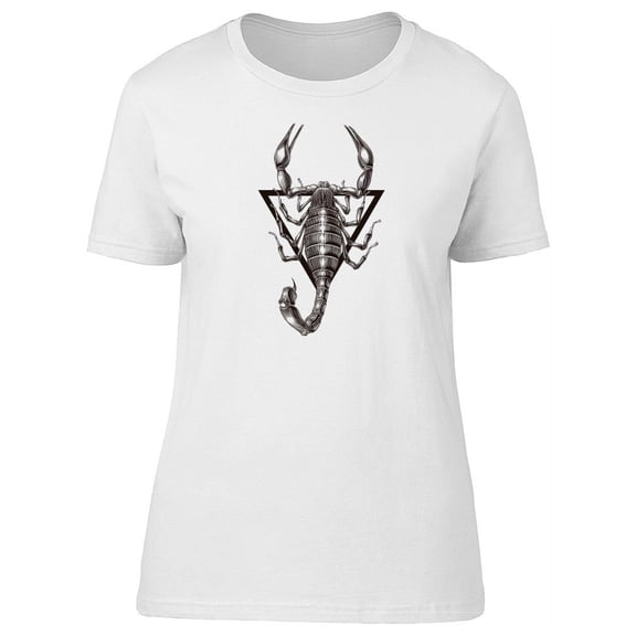 Cool Vintage Scorpion Sketch T-Shirt Women -Image by Shutterstock, Female Medium