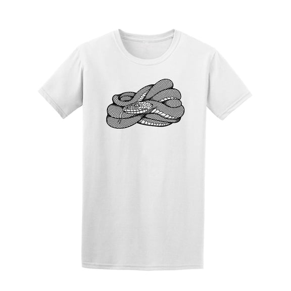 Cool Vintage Snake Sketch T-Shirt Men -Image by Shutterstock, Male 3X-Large