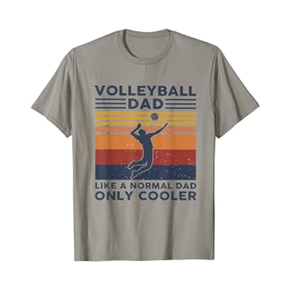 Cool Vintage Volleyball Dad T-Shirt for Sporty Dads Who Love the Game ...