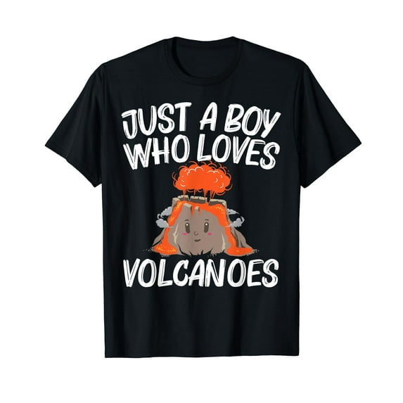 Cool Volcano Gift For Boys Kids Lava Magma Eruption Geology T-Shirt