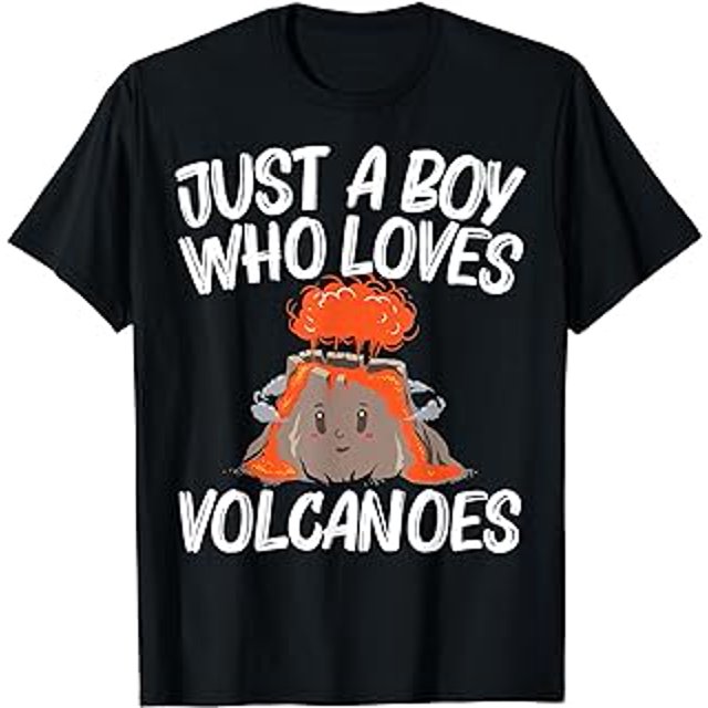 Cool Volcano Gift For Boys Kids Lava Magma Eruption Geology T-Shirt ...