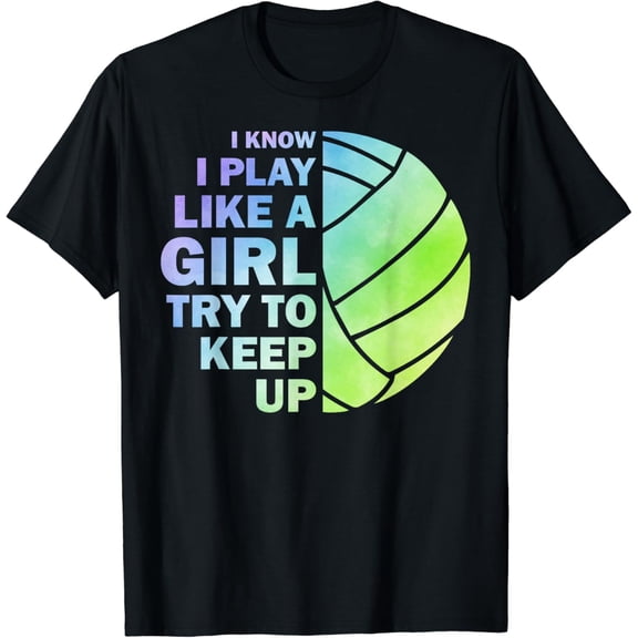 Cool Volleyball For Women Girls Youth Volleyball Team Sports Funny Creative Graphic T-Shirt Black Large