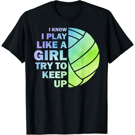 Cool Volleyball For Women Girls Youth Volleyball Team Sports T-Shirt Black Medium