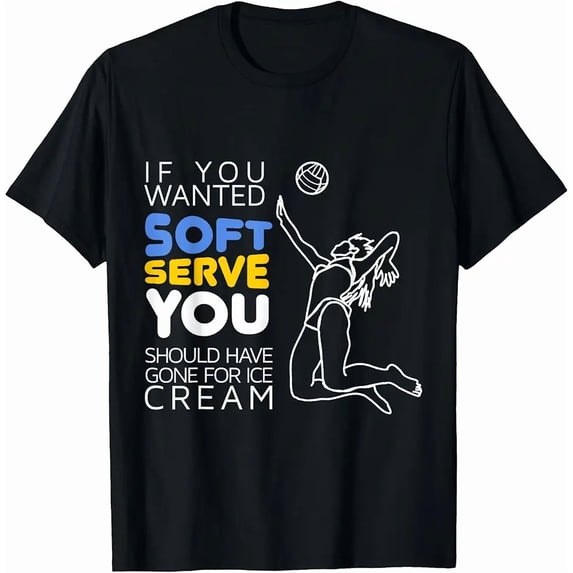 Cool Volleyball Player Gift - Wanted Soft Serve T-Shirt