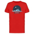 thumbnail image 1 of Cool Warship Doodle T-Shirt Men -Image by Shutterstock, Male 3X-Large, 1 of 2