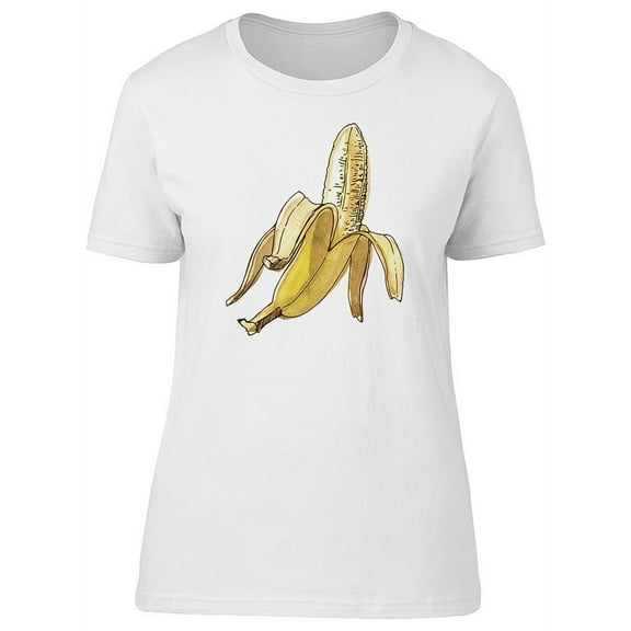 Cool Watercolor Banana Sketch Tee Women's -Image by Shutterstock