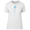thumbnail image 1 of Cool Watercolor Blue Jellyfish T-Shirt Women -Image by Shutterstock, Female Small, 1 of 2