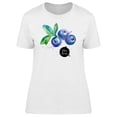 thumbnail image 1 of Cool Watercolor Blueberries T-Shirt Women -Image by Shutterstock, Female Large, 1 of 2