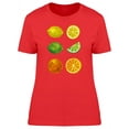 thumbnail image 1 of Cool Watercolor Citric Fruits T-Shirt Women -Image by Shutterstock, Female Large, 1 of 2