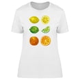 thumbnail image 1 of Cool Watercolor Citric Fruits T-Shirt Women -Image by Shutterstock, Female Medium, 1 of 2