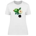 thumbnail image 1 of Cool Watercolor Feijoa Fruit T-Shirt Women -Image by Shutterstock, Female Medium, 1 of 2