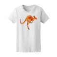 thumbnail image 1 of Cool Watercolor Kangaroo T-Shirt Women -Image by Shutterstock, Female XX-Large, 1 of 4