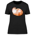 thumbnail image 1 of Cool Watercolor Orange Fox T-Shirt Women -Image by Shutterstock, Female x-Large, 1 of 2