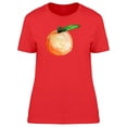 thumbnail image 1 of Cool Watercolor Peach Doodle T-Shirt Women -Image by Shutterstock, Female x-Large, 1 of 2