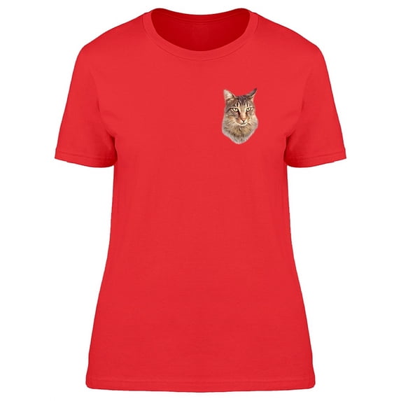 Cool Watercolor Pocket Kitten Tee Women's -Image by Shutterstock
