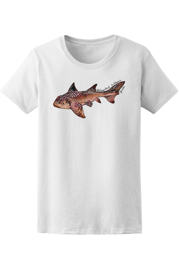 Cool Watercolor Shark Sea Animal Tee Women's -Image by Shutterstock