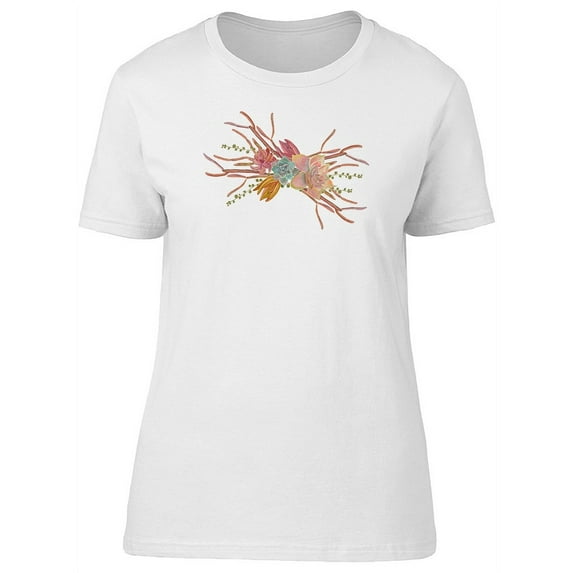 Cool Watercolor Succulents T-Shirt Women -Image by Shutterstock, Female x-Large