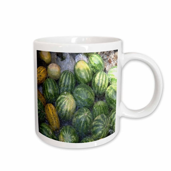3drose, Cool Watermelon, 15oz Mug