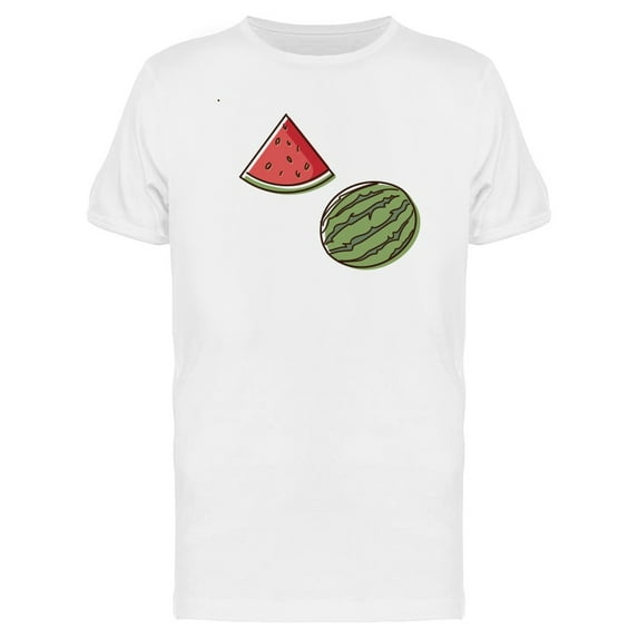 Cool Watermelon Doodles T-Shirt Men -Image by Shutterstock, Male Small