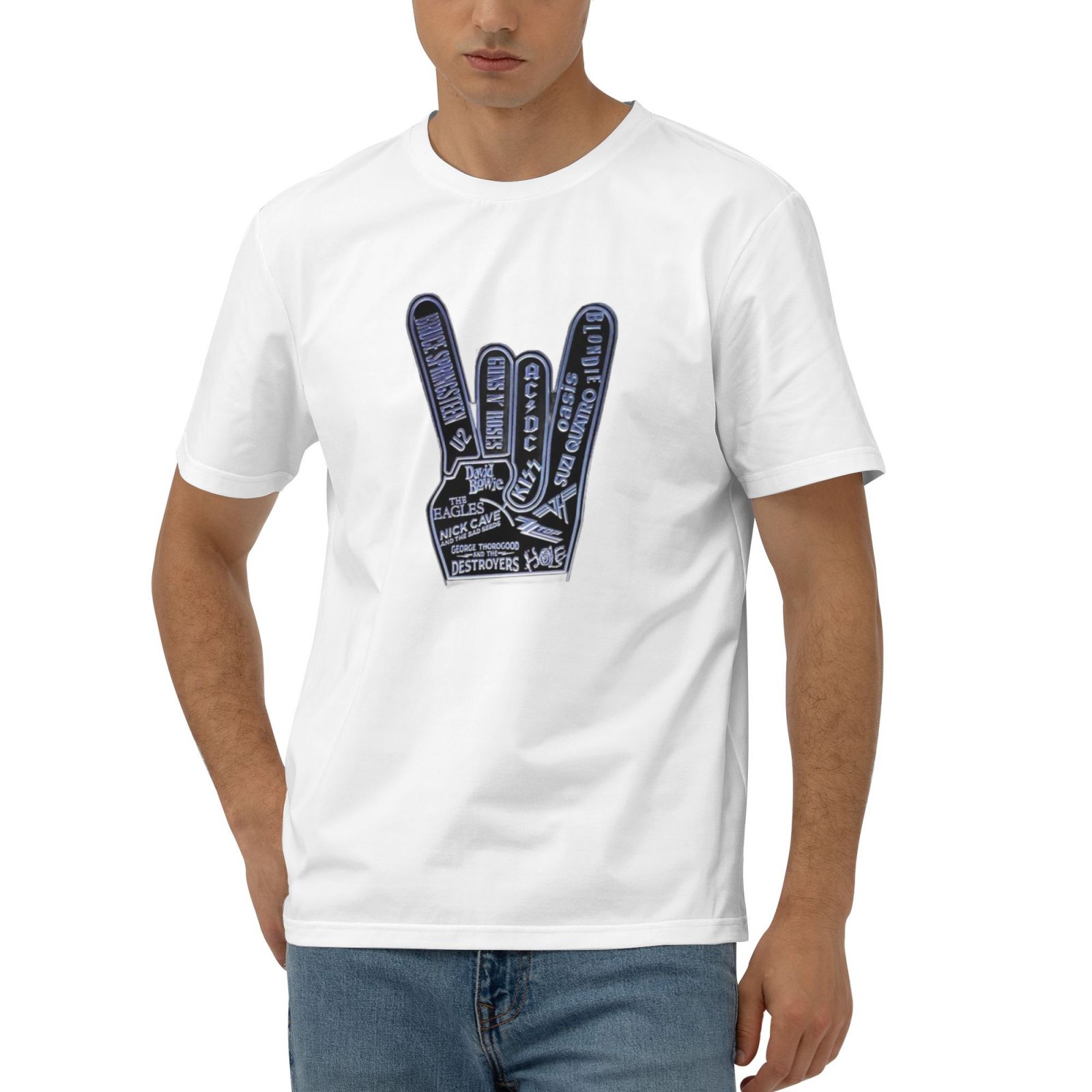 Cool We Rock Together Rocker Hand Men'S And Women'S Fashionable And
