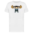 thumbnail image 1 of Cool Weightlifter Man Cartoon Tee Men's -Image by Shutterstock, 1 of 2