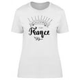thumbnail image 1 of Cool Welcome To France Quote T-Shirt Women -Image by Shutterstock, Female Medium, 1 of 2