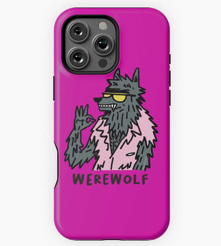 Cool Werewolf Doodle GA11049 Phone Case for iPhone 11 to 17 Pro Max ...