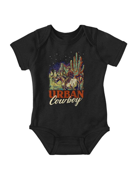 Cool Western Desert Urban Cowboy Romper Boys or Girls Infant Baby Brisco Brands 18M