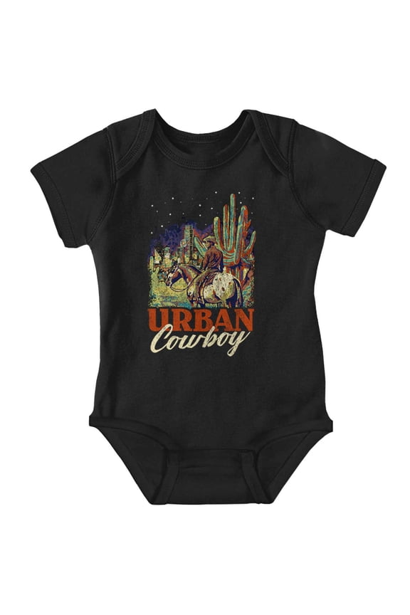 Cool Western Desert Urban Cowboy Romper Boys or Girls Infant Baby Brisco Brands 18M