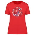 thumbnail image 1 of Cool Whales Floral Doodle T-Shirt Women -Image by Shutterstock, Female x-Large, 1 of 2