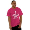 thumbnail image 1 of Cool What an Awesome Dad Looks Like Men's Graphic T Shirt Tees Brisco Brands L, 1 of 6