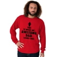 thumbnail image 1 of Cool What an Awesome Dad Looks Like Men's Long Sleeve Tee T Shirt Brisco Brands L, 1 of 6